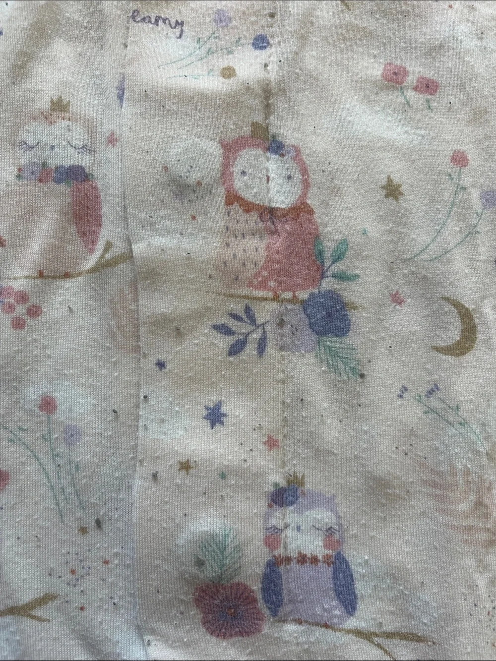 Magnetic Me Owl Print Footed Pajama - Size 3-6 months